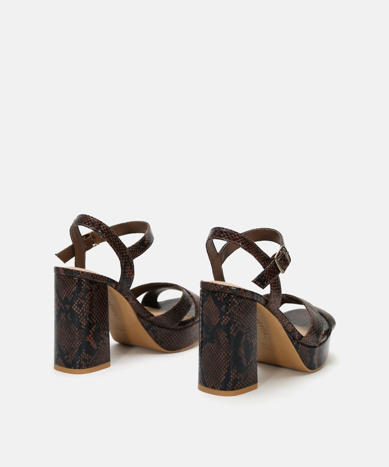 Sand&aacute;lia plataforma tiras cruzadas image number null